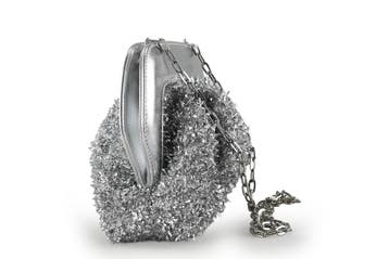 Roberto Festa Clutch Zilver, Verzenden, Zo goed als nieuw