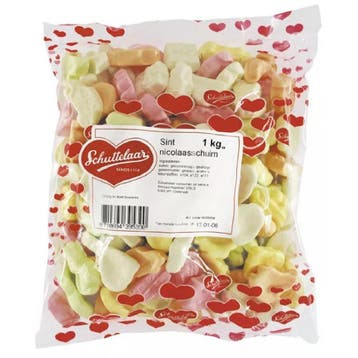 Zachte Schuimpjes Sinterklaas 1kg, Verzenden, Nieuw