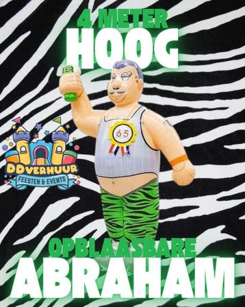 Abraham opblaaspop huren – €50 p/dag, Zo goed als nieuw