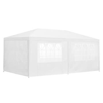 Paviljoen partytent met 6 zijwanden 6x3x2,55 m wit, Verzenden, Nieuw