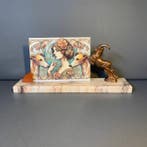 Art Deco Marmer Geit Bok - Fotolijst - Marmer - Glas -