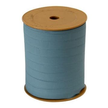 5m Vintage Blauw Mat - krullint - cadeau versiering, Ophalen of Verzenden, Nieuw