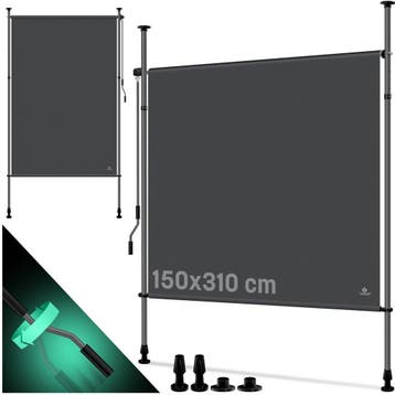 Klemluifel - Balkon luifel - Verticale luifel - 150x310 cm -, Verzenden, Zo goed als nieuw