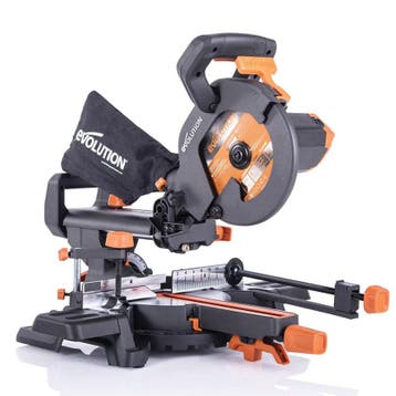 Evolution Rage R210SMS+ glijdende verstek/afkortzaag 210m..., Doe-het-zelf en Verbouw, Verzenden, Nieuw, Overige typen