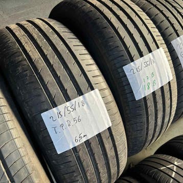 2 x Toyo 215-55-18 Zomerbanden 6,5mm, 18 inch, Ophalen of Verzenden, Band(en), Personenwagen