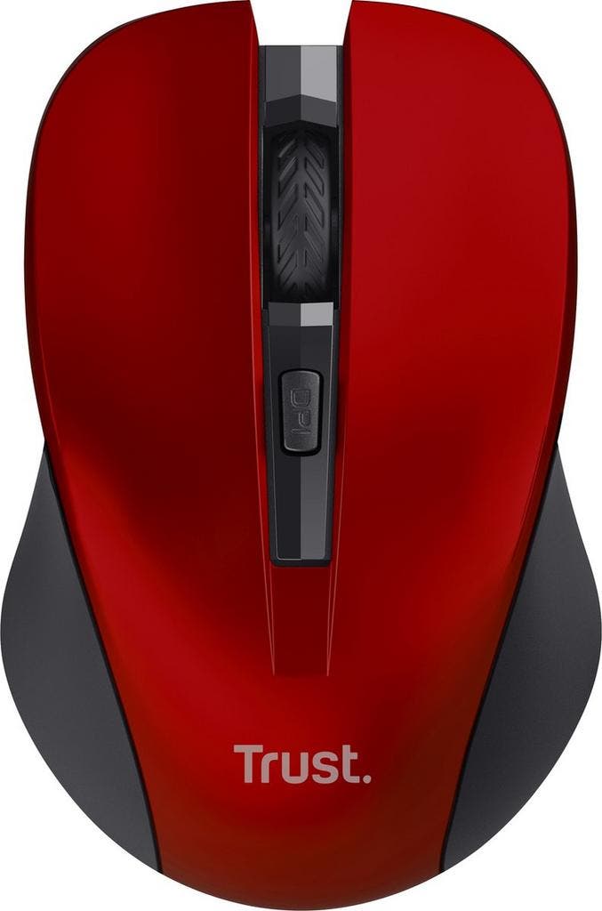 Trust Mydo - Stille Draadloze Muis - Rood, Computers en Software, Muizen, Verzenden