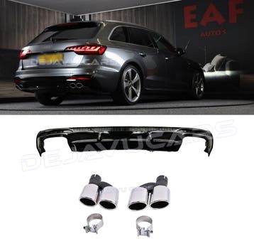 S4 Look Diffuser voor Audi A4 B9.5 S line Facelift, Ophalen of Verzenden