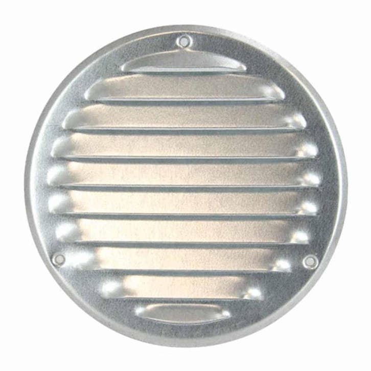 Europlast metalen ventilatierooster rond zink Ø 125mm -, Doe-het-zelf en Verbouw, Ventilatie en Afzuiging, Nieuw, Ophalen of Verzenden