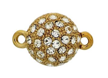 DQ Verguld magneetslotje met 50 Swarovski kristallen 15mm..., Ophalen of Verzenden, Nieuw, Overige typen