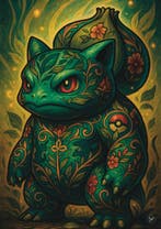 SDIMART 1996 - Tattoo Spirit - Bulbasaur Pokèmon Special, Nieuw