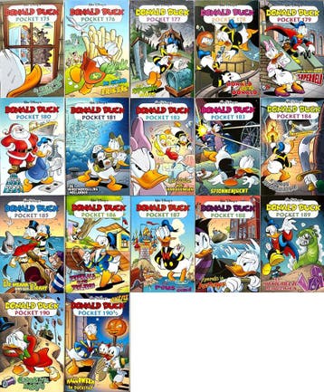 Gratis verzending! Compleet Donald Duck Pockets 175 t/m 190½, Verzenden, Complete serie of reeks, Zo goed als nieuw, Donald Duck