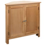 vidaXL Hoekkast 80x33,5x78 cm massief eikenhout, Huis en Inrichting, Kasten | Overige, Verzenden, Nieuw