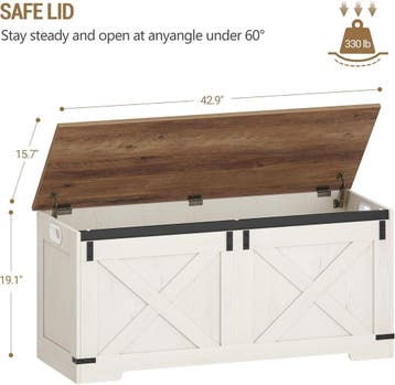 Schoenenbank - Schoenenkast - Schoenenrek - 109x49x40 cm - W, Huis en Inrichting, Verzenden, Zo goed als nieuw
