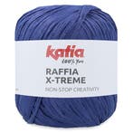 Katia Raffia X-Treme - 110 Indigoblauw - Biologische Visco, Hobby en Vrije tijd, Breien en Haken, Ophalen of Verzenden, Nieuw