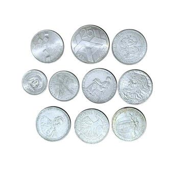 Portugal. 5 + 20 + 50 + 100 + 250 Escudos 1953-1976 (10