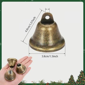 Vintage Messing Belletjes 38mm - DIY Knutselpakket voor Wind, Verzenden, Nieuw