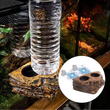 Magnetische Reptielen Voerbak – Terrarium Voerhouder Glas