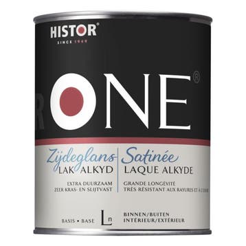 ONE by Histor Lak Alkyd Zijdeglans 1 liter, Ophalen of Verzenden, Nieuw