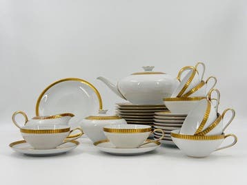 Theeservies (34) - Porselein - KPM Krister Tea Service