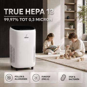 Zenvo Luchtreiniger XL - HEPA 13 Filter - CADR 360 m³/u -, Ophalen of Verzenden, Zo goed als nieuw