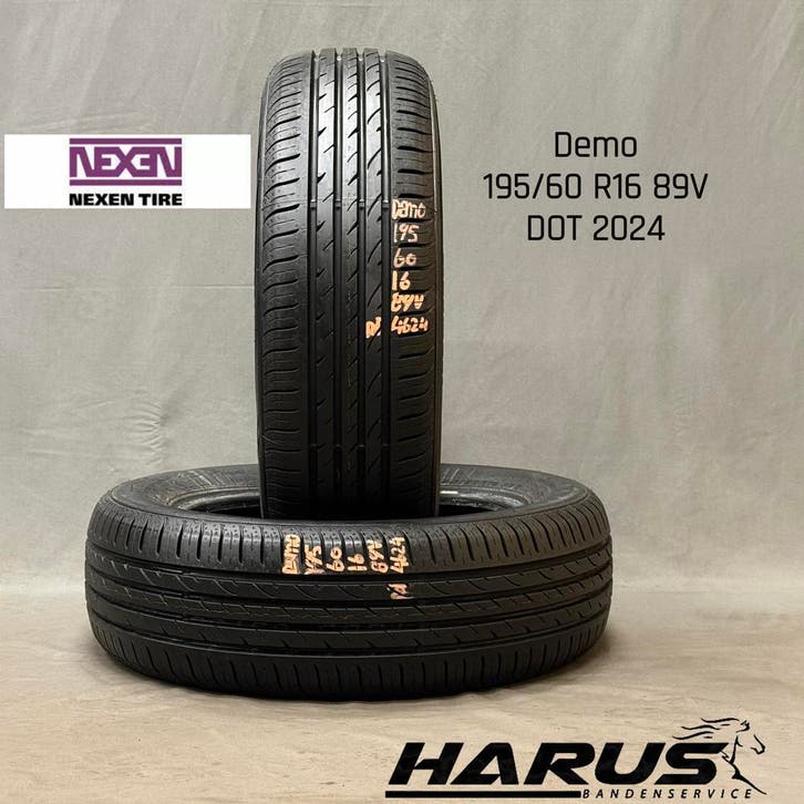195/60/16 89V Nexen NBlue HD Plus zomerbanden demo 2X, Auto-onderdelen, Banden en Velgen, 16 inch, Erkend duurzaam, Zomerbanden