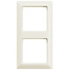 Jung Afdekraam 2 voudig wit (creme) AS582, Nieuw, Stopcontact