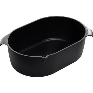 AMT Gastroguss Grote braadslede met schenktuit – 11 liter., Huis en Inrichting, Keuken | Potten en Pannen, Ophalen of Verzenden