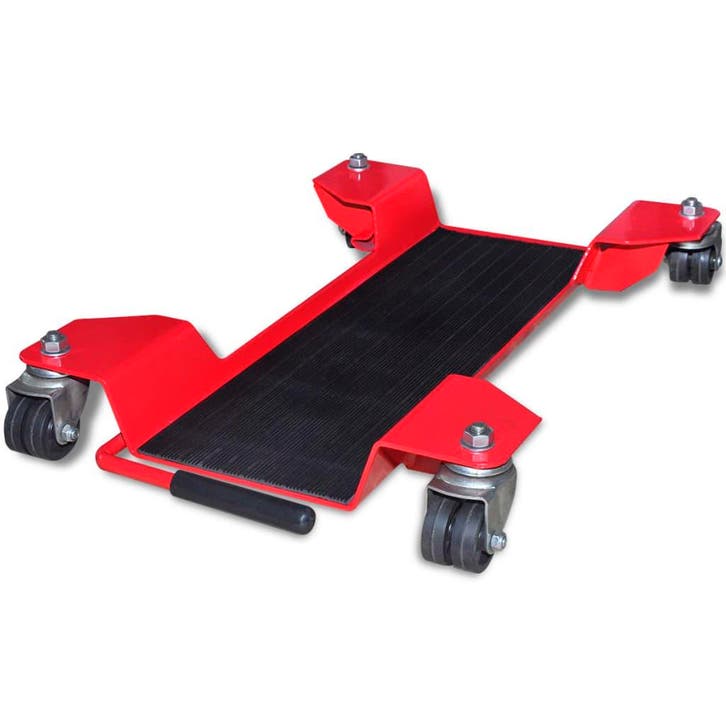 vidaXL Motorstandaard verrijdbaar rood, Doe-het-zelf en Verbouw, Gereedschap | Handgereedschap, Nieuw, Verzenden