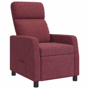 vidaXL Relaxfauteuil Wijnrood Stof, Verzenden, Nieuw