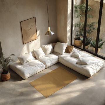 Gevlochten vloerkleed Raya in jute-look - 80 x 150 cm, Verzenden, Nieuw