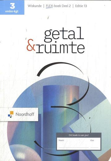 9789001055431 Getal  Ruimte 3 vmbo-kgt Flex-boek 2, Boeken, Verzenden, Zo goed als nieuw