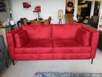 Borne Bankstel - rechte banken - Rood, Nieuw, Stof