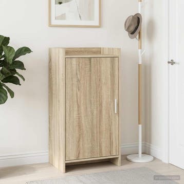 vidaXL Schoenenkast Sonoma Eiken 48 x 36 x 92 cm Bewerkt, Verzenden, Nieuw