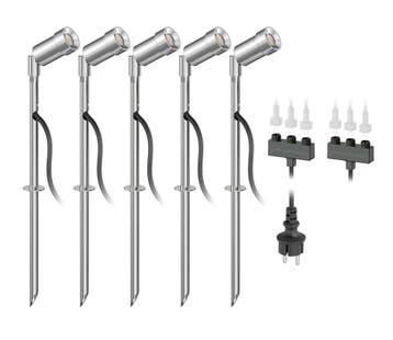 5x LED grond spot - 12V - 1.5 Watt - Complete set, Ophalen of Verzenden, Nieuw