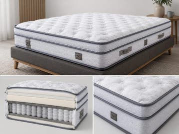 Madlen pocketvering matras 34 cm verschillende maten Bieden, Nieuw, Matras
