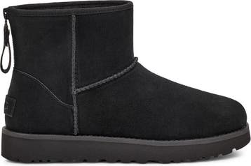 UGG - maat 37- Classic Mini Logo Zip Dames Laarzen - Black, Kleding | Dames, Schoenen, Verzenden, Nieuw