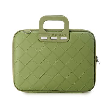Bombata Intrecciato 13 / 14 inch Laptoptas Vlecht Lichtgroen, Computers en Software, Verzenden, Nieuw