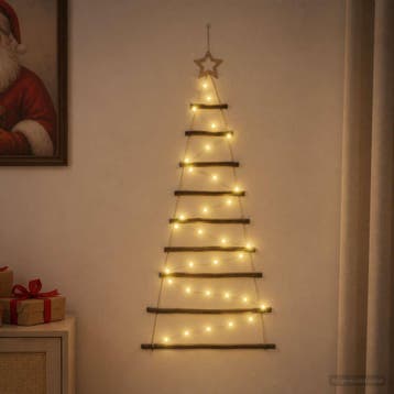 vidaXL Hangende Kerstboom 120 cm 50 LEDs Warmwit, Verzenden, Nieuw