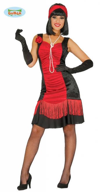 Charleston kostuum vrouw rood, Kleding | Dames, Ophalen of Verzenden, Nieuw