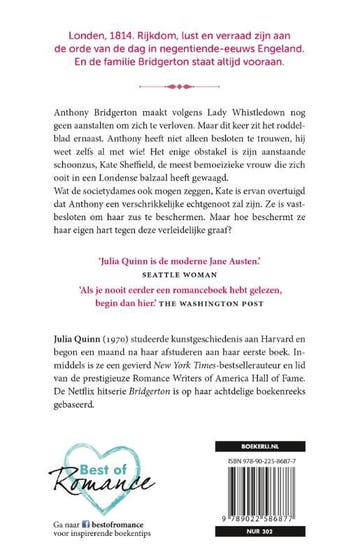 De verliefde graaf / Bridgerton / 2 9789022586877, Verzenden, Gelezen, Julia Quinn
