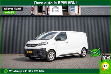 Opel Vivaro 1.5 L2H1 | 3-Zits | Carplay | Cruise | PDC | Air, Gebruikt, Leder en Stof, Wit, Onderhoudsboekje