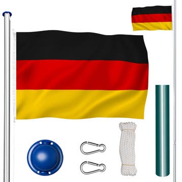 Aluminium vlaggenmast, in hoogte verstelbaar - Duitsland, Verzenden, Nieuw