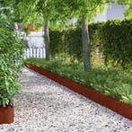 vidaXL Gazonranden 30 pcs Roestig 103 x 0,05 x 22 cm, Tuin en Terras, Overige Tuin en Terras, Verzenden, Nieuw