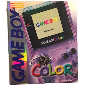 Nintendo Game Boy Color Transparant Purple in Doos (Nette..., Spelcomputers en Games, Ophalen of Verzenden, Zo goed als nieuw