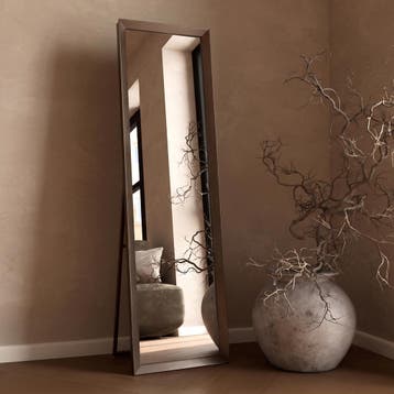 *WOONWINKEL* Kare Design Arezzo Coffee Staande Spiegel Taupe, Verzenden, Nieuw