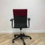 Wilkhahn Neos ergonomische bureaustoel, Bordeauxrood - zwart, Ophalen of Verzenden, Ergonomisch, Gebruikt, Bureaustoel