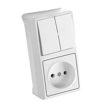 Viko by Panasonic Vera Wit Dubbele Schakelaar + Stopconta..., Ophalen of Verzenden, Nieuw