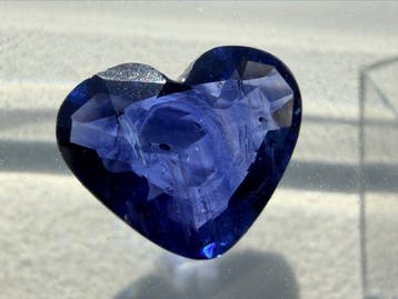 Blauw Saffier - 1.12 ct - Antwerp Laboratory for Gemstone, Nieuw