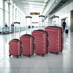 Kofferset 4-delig met harde schaal - wijnrood, Verzenden, Nieuw