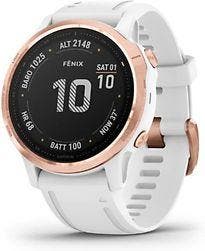 Garmin Fenix 6S Pro 42 mm wit met een witte siliconen, Verzenden, Zo goed als nieuw